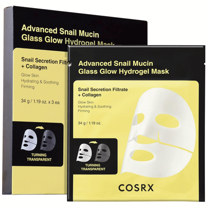 COSRX Advanced Snail Mucin Glass Glow Hydrogel Mask_3EA