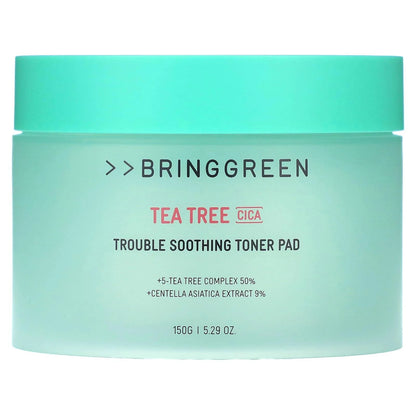 Bringgreen Tea Tree Cica Trouble Soothing Toner Pad