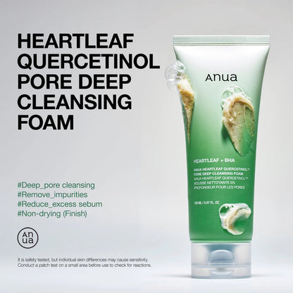 Anua Heartleaf Quercetinol Pore Deep Cleansing Foam 150 ML