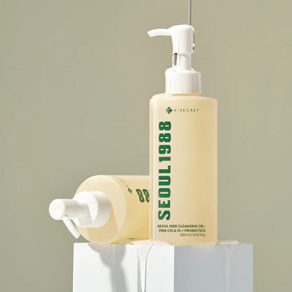 K-Secret SEOUL 1988 Cleansing Oil: Pine Cica 1% + Probiotics 200ml