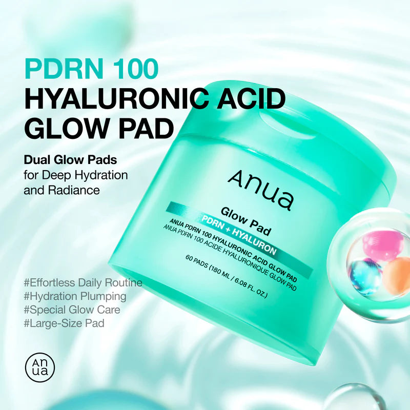 Anua PDRN 100 Hyaluronic Acid Glow 60Pads