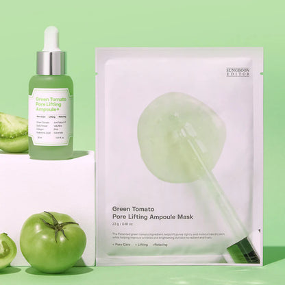 SUNGBOON EDITOR Green Tomato Pore Lifting Ampoule Mask 5EA