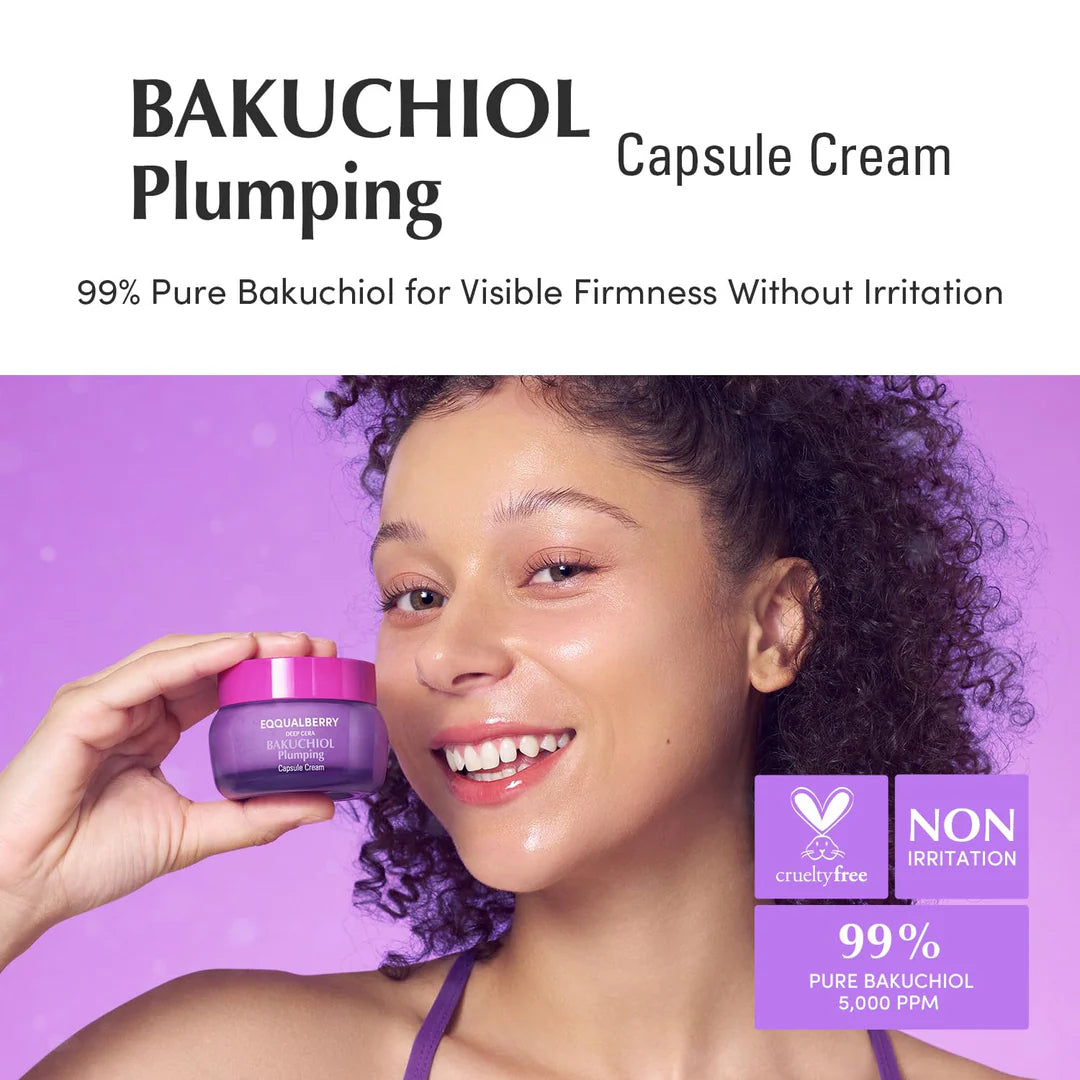 EQQUALBERRY Bakuchiol Plumping Capsule Cream
