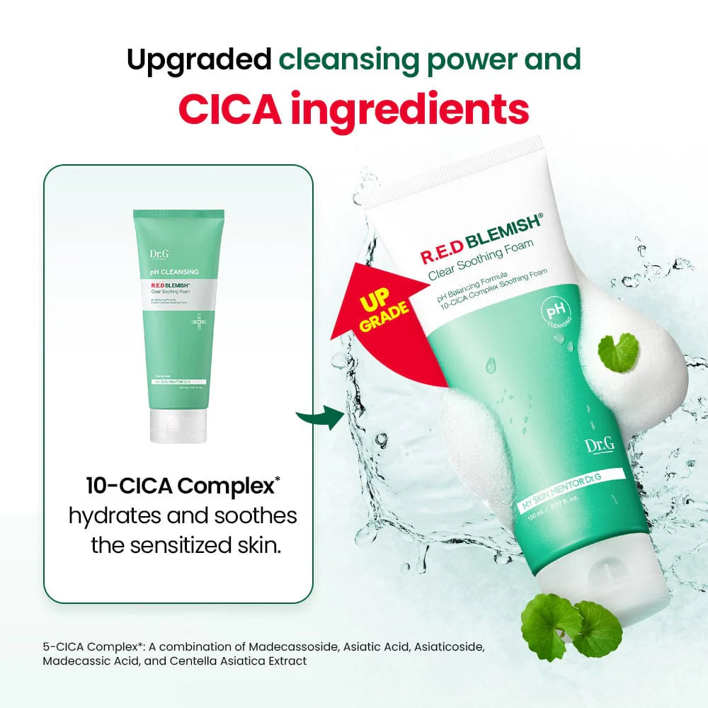 DR.G PH CLEANSING R.E.D BLEMISH CLEAR SOOTHING FOAM (150ML)