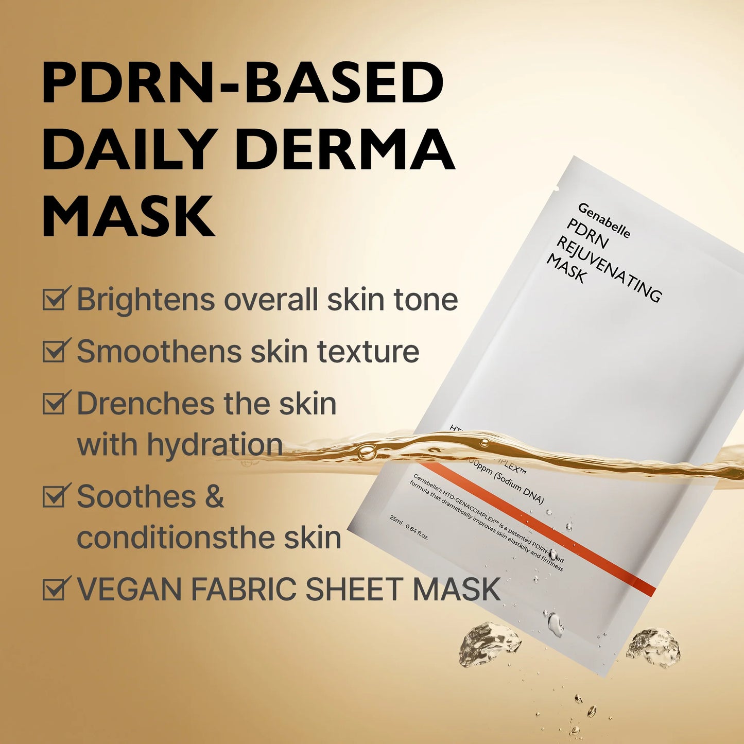 Genabelle PDRN Rejuvenating Mask Sheet 5pcs
