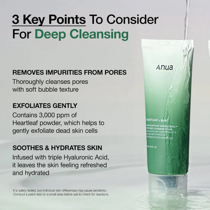 Anua Heartleaf Quercetinol Pore Deep Cleansing Foam 150 ML