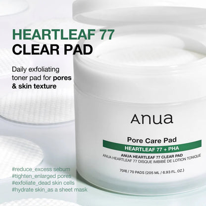Anua Heartleaf 77 Clear 70pads