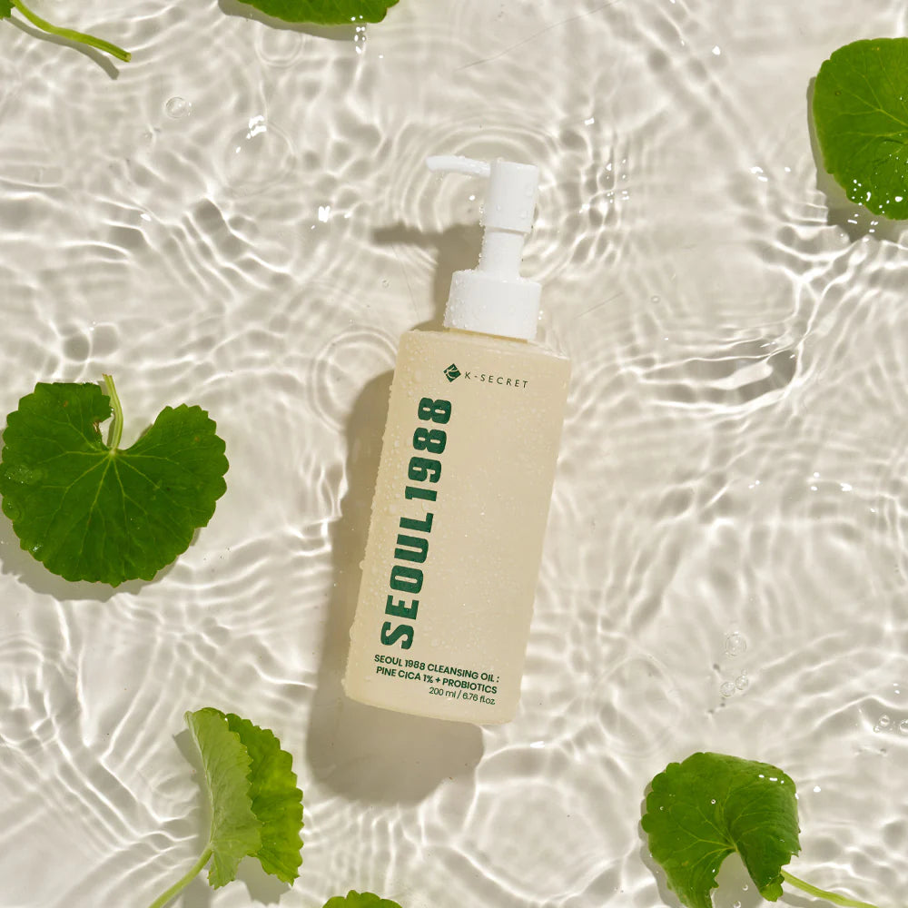 K-Secret SEOUL 1988 Cleansing Oil: Pine Cica 1% + Probiotics 200ml