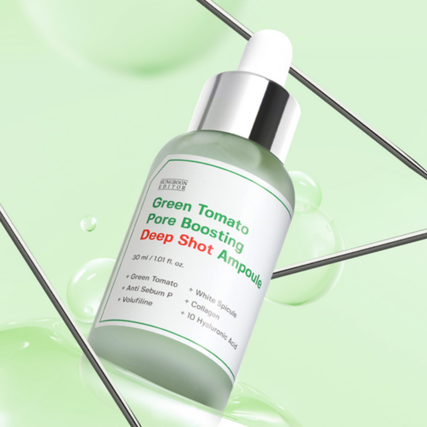 SUNGBOON Green Tomato Pore Boosting Deep Shot Ampoule 30ml