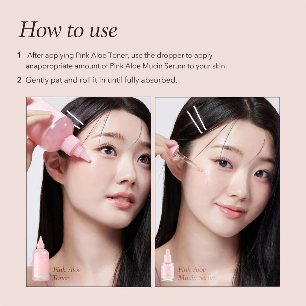 April Skin Pink Aloe Mucin Serum