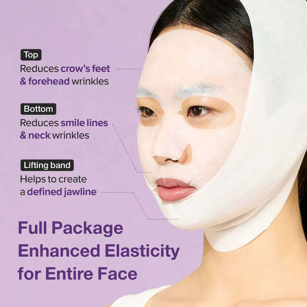 Numbuzin No.9 NAD+ BIO Lifting-sil Full Face Mask (4 Sheets + Lifting Band)