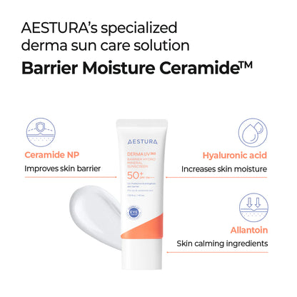 Aestura  DERMA UV365 Barrier Hydro Mineral Sunscreen