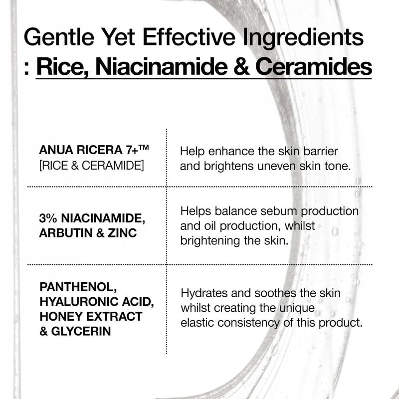 Anua Rice Ceramide 7 Hydrating Barrier Serum