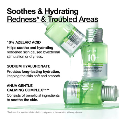 Anua Azelaic Acid 10 Hyaluron Redness Soothing Serum